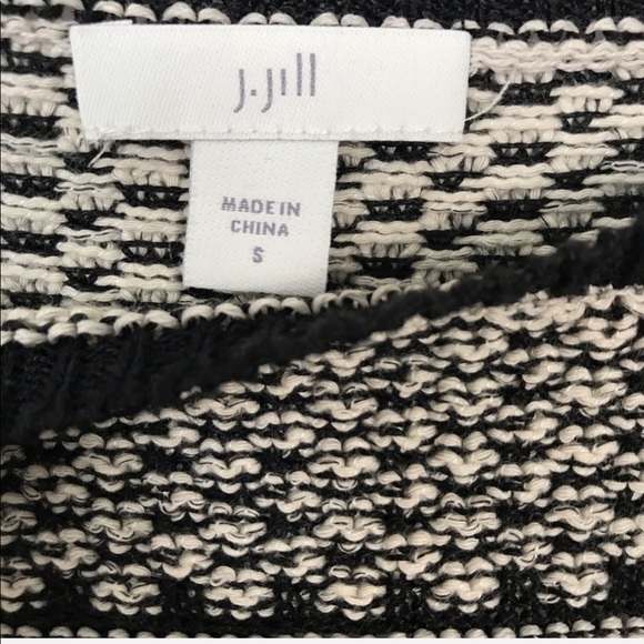 J. JILL Cotton Linen Striped Colorblock Pullover Sweater Top Casual Boho - Picture 7 of 8